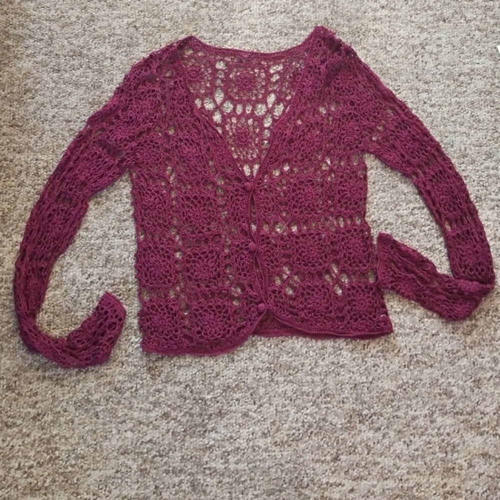 Heavy soft knitted cardigan
